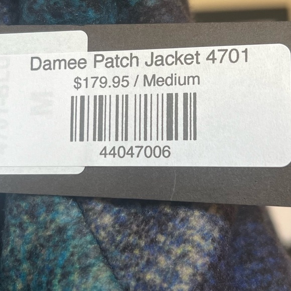 Damee Overlapped Square Button Blue Patch Jacket - new with tags - Picture 5 of 5